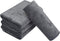 KinHwa Microfiber Hand Towels for Bathroom - Soft and Light-Weight Face Towels Odor Free Wash Towels for Bath, Spa, Gym (Gray, 4)
