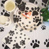 Dog Paw Prints Party Supplies, Dog Paw Prints Theme Tableware Set Including Paper Plates Cups Napkins for Birthday Baby Shower Party -Serves 16