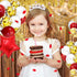 Toylin Red Gold Birthday Decorations, Red Party Decorations, White Gold Confetti Balloons Gold Curtain for Independence Day Baby Shower Wedding Birthday Anniversary Bachelorette Party Decorations