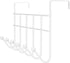 Whitmor Over the Door 6 Hook Rack White