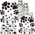Dog Paw Prints Party Supplies, Dog Paw Prints Theme Tableware Set Including Paper Plates Cups Napkins for Birthday Baby Shower Party -Serves 16