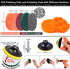 20Pcs Drill Brush Attachments Set,Scrub Pads and Sponge, Power Scrubber Brush with Extend Long Attachment All Purpose Clean for Grout, Tiles, Sinks, Bathtub, Bathroom, Kitchen