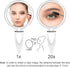 Handheld 20x Magnifying Mirror with Folding Handle, Portable Hand Mirror with Magnification for Makeup/Travel, Double Sided, Round, 6"