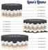 Lann's Linens - 120" Round Premium Tablecloth for Wedding / Banquet / Restaurant - Polyester Fabric Table Cloth - Navy Blue