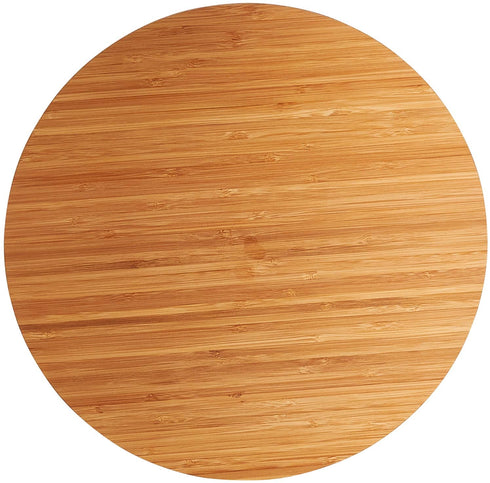 Home Intuition 13.5-inch Round Bamboo Lazy Susan Turntable Organizer, Spice Rack Cabinet Organizer for Kitchen Pantry, Shelf, Counter, Table and More