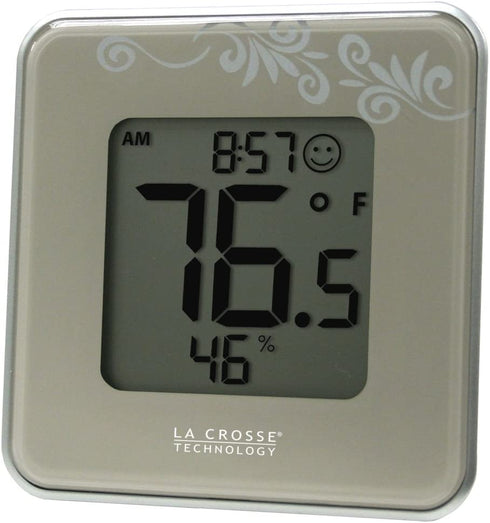 La Crosse Technology 302-604S Silver Indoor Digital Thermometer & Hygrometer Station with MIN/MAX Records & Comfort Level icon