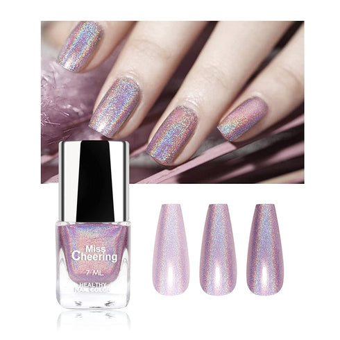 Ownest. Holographic Nail Polish, Gorgeous Glossy Holographic Halo Glitter Polish Nail Art Nail Pigment Diamond Laser Nail Polish-LS06