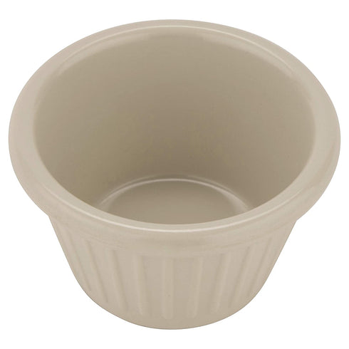 GET Enterprises F-615-IV 1.5 oz. Fluted Ramekin, Break Resistant, Melamine, Ivory (Pack of 12)