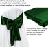 Aneco 12 Pack Satin Table Runner 12 x 108 Inch Forest Green Long Wedding Satin Silk Table Runner for Wedding Banquet Graduations Birthday Party Decoration