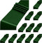 Aneco 12 Pack Satin Table Runner 12 x 108 Inch Forest Green Long Wedding Satin Silk Table Runner for Wedding Banquet Graduations Birthday Party Decoration