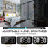 Digital Alarm Clock for Bedrooms, LED Mirror Digital Clock Large Display for Heavy Sleepers Teens, Snooze, Dual USB Charger Ports, 3 Level Brightness, Electronic Clock for Bedroom Living Room(Gold)