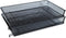 Universal One Mesh Stackable Side Load Tray, Legal, Black