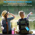 AceCamp Kids Water Bottle,Eastman Tritan Kids Water Bottle for School BPA Free Sports Water Bottle 12 Oz Portable Kids Water Bottle with Straw,2PK Set (kids, blue+blue)