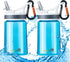 AceCamp Kids Water Bottle,Eastman Tritan Kids Water Bottle for School BPA Free Sports Water Bottle 12 Oz Portable Kids Water Bottle with Straw,2PK Set (kids, blue+blue)