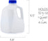 Cornucopia Brands 32oz Plastic Jugs (6-Pack); 1-Quart / 32-Ounce Bottles with Caps for Juice, Water, Sports and Protein Drinks and Milk, BPA-Free