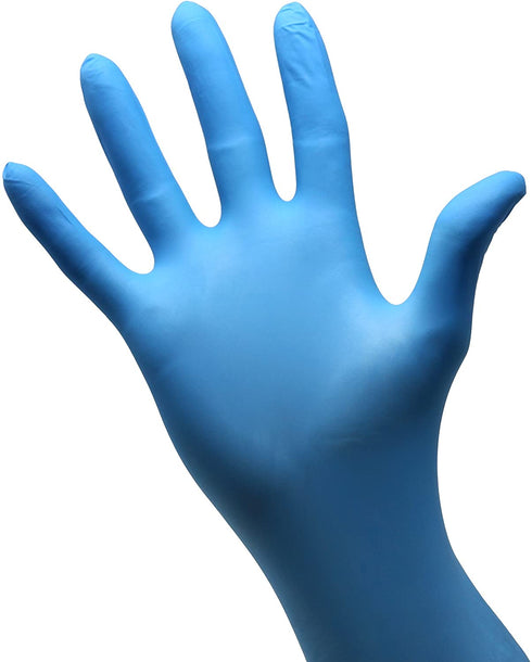 Safeguard Nitrile Disposable Gloves, Powder free, Food Grade Gloves, Latex Free, 100 Gloves, Blue