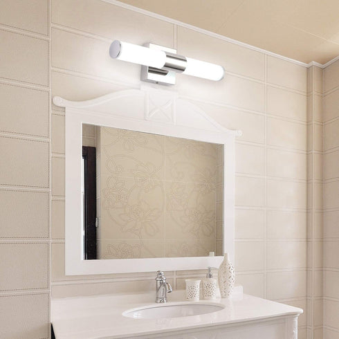 Bathroom Vanity Light Fixture, 7Degobii 16" Inches 8W 6000K Chrome LED Mirror Lights for Bathroom Wall Sconces Bar Lighting