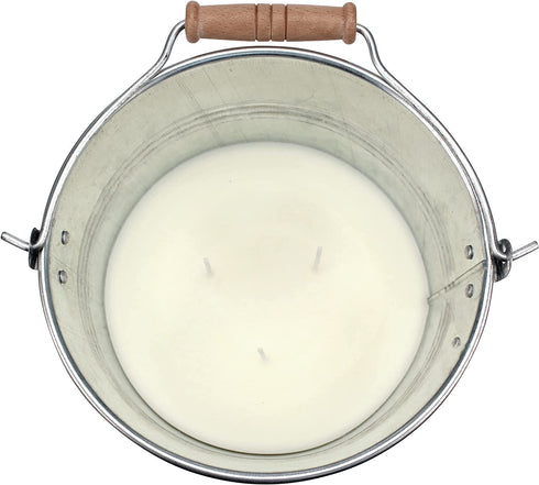 Stonebriar 50 Hour Long Burning Citronella Candle with Galvanized Metal Bucket