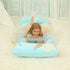 Blue Unicorn Pillows Floor Lounger for Kids, Girls Room Decor, Pillow Queen Beds, Floor Pillow Cushion Fold Out Chair Bed, Floor Sofa Bed Pillow Cover 88" L x 28"