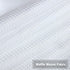 NANAN White Curtains 45 inch Long Casual Weave Small Window Curtain Kitchen Bathroom Basement Bedroom Drapes - 30" x 45", White, Set of 2