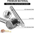 Mempedont Garlic Press Mincer - Update 304 Stainless Steel Garlic Crusher & Peeler Set, Larger & Longer Detachable, Heavy-duty, Rust Proof Garlic Mincer Design for Extracts More Garlic Paste Per Clove