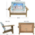 EXCELLO GLOBAL PRODUCTS Beach Chair Photo Frame: Holds 4x6 Horizontal Photo. Rustic Picture for Tabletop Display with Nautical Beach Themed Home Decor