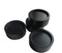 Xinshidai Bed risers | Furniture Lifter | Wood Riser | Table risers | Bed and Furniture Solid Wood Round Risers Wont Crack & Scratch Floors - Set of 4 (Black)