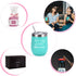 Wine Tumbler Cupcake Wine Socks Set, Ideas for Girlfriend Lover Women Girl, Not a Day Over Fabulous 12Oz Stainless Steel Tumbler, Socks, Bottle Opener, Wine Stopper, Mint