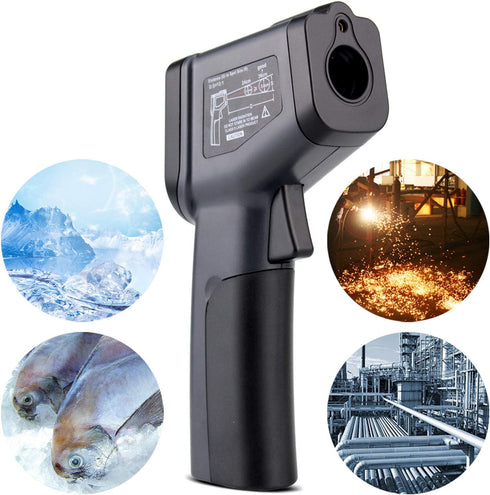Kaemeasu Digital Infrared Thermometer -58„‰-1022„‰ (-50„ƒ to 550„ƒ) High Precision Handheld Non-Contact Electronic Thermometer Pyrometer IR Laser Point Gun KM-550