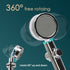 High Pressure Shower Heads, Handheld Turbo Fan Shower, Hydro Jet Shower Head Kit with 3 Filters, Turbocharged Shower Head