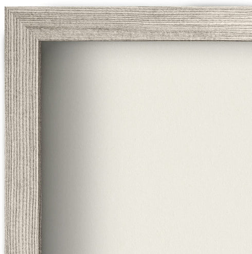 Americanflat 8.5x11 Shadow Box Frame in Drift wood with Soft Linen Back - Composite Wood with Polished Glass for Wall and Tabletop