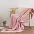 DAIMEIEN Window Treatment Panels Thermal Insulated Solid Grommet Blackout Curtains/Drapes with Tiebacks for Living Room (A Pair,W 52 x L 63 inches, Pink)