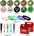 Pixel Style Birthday Party Supplies,40pcs Miner Theme Party Decorations Set,Include 10 Button Pins,10 Key Chains,10 Gift Boxes for Kids,Best for Fill Up the Goodie Bags for Miner Themed Party Favors