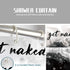 Black Ombre Shower Curtain Get Naked Shower Curtain White Grey Funny Cute Art Fonts Quotes Fabric Shower Curtain Set for Bathroom Decor Waterproof with Hooks, 72 x 72 Inches