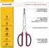 HINMAY Stainless Steel Scissor Tongs with Comfort-Grip Handle 10-Inch, Set of 2