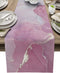 Marble Pink Table Runner-Cotton Linen-90 Inch Long Agate Gold Line Holiday Dresser Scarves,Abstract Modern Art Ombre Tablerunner for Kitchen Coffee/Dining Bedroom Home Living Room Dinner Scarf D©cor