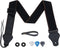tifanso Guitar Strap, Soft Cotton Guitar Straps With 3 Pick Holders, Strap Button Headstock Adaptor, 1 Pair Strap Locks and 3 Guitar Picks Set For electric/Acoustic Guitar