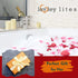 Lovley Lites Set of 3 LED Pillar Candles - 4,5,6 Inch Tall Flickering Flameless Candles + Wire Fairy Lights + Wood Tray, Safe Elegant Smart Battery Candles with Remote Control