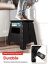 ACSTEP 13œ Folding Step Stool for Adults 1 Pack ,Holds Up to 330 lbs, Thicken Plastic Folding Step Stool is Sturdy Enough to Support Adults and Safe Enough for Kids .Black