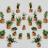 JUSTDOLIFE Plant Fridge Magnets-14 Pack Mini Succulent Plants Magnets Artificial Plants Refrigerator Magnets Potted Succulent Plants Magnet Stickers Cute for Magnet Boards Fridge Home Office Décor