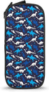 Cute Dinosaur Pencil Case for Boys Blue Pen Pouch Marker Holder Organizer for School Home College Office