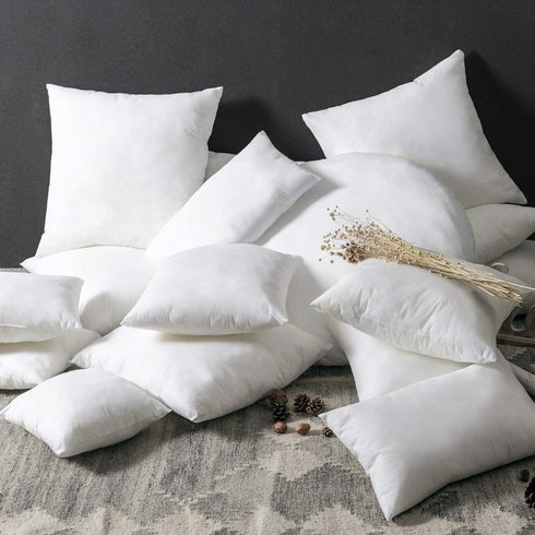 Phantoscope 18 x 18 Pillow Inserts, Set of 4 Hypoallergenic Square Form Decorative Throw Pillow Inserts, Made in USA Couch Bed Pillows - 18 inches