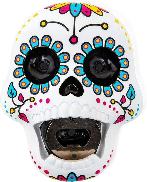 BigMouth Inc. Sugar Skull Bottle Opener Hilarious Wall Mounted Bottle Opener, Fun Home Bar Accessories Makes a Great Gift Idea