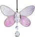 H&D HYALINE & DORA Stained Glass Butterfly Wall Hanging Window Suncatcher Decor Rainbow Pendant