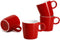 Sweese 409.404 Porcelain Espresso Cups - 3.5 Ounce - Set of 4, Red