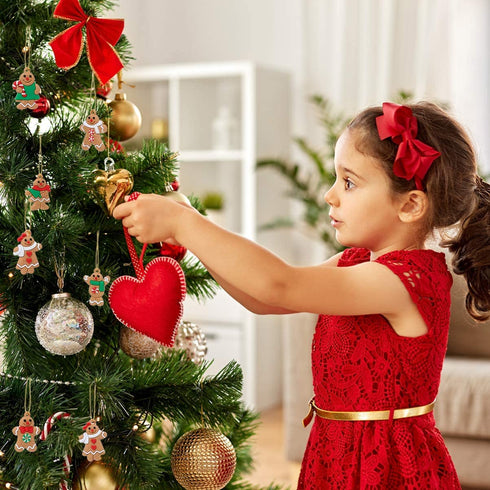 IMIKEYA 10pcs Gingerbread Man Ornament Christmas Tree Hanging Pendants Gingerbread Man Decorations Ornaments for Home Christmas Decor