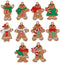 IMIKEYA 10pcs Gingerbread Man Ornament Christmas Tree Hanging Pendants Gingerbread Man Decorations Ornaments for Home Christmas Decor