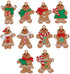 IMIKEYA 10pcs Gingerbread Man Ornament Christmas Tree Hanging Pendants Gingerbread Man Decorations Ornaments for Home Christmas Decor