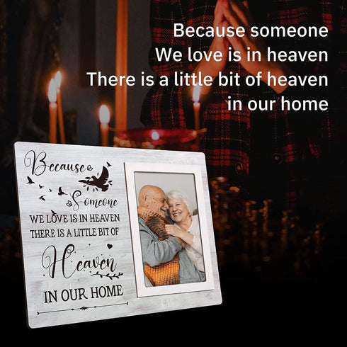Memorial Picture Frame - Sympathy Gifts for Loss of Loved One - In Loving Memory of Mother, Father, Grandma, Grandpa ( 4x6 Inch )