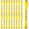60 Pieces Long Perm Rods Plastic Hair Perm Rods Cold Wave Rods Hair Curling Roller Hair Styling Hairdressing Tools (Yellow,0.28 Inch)